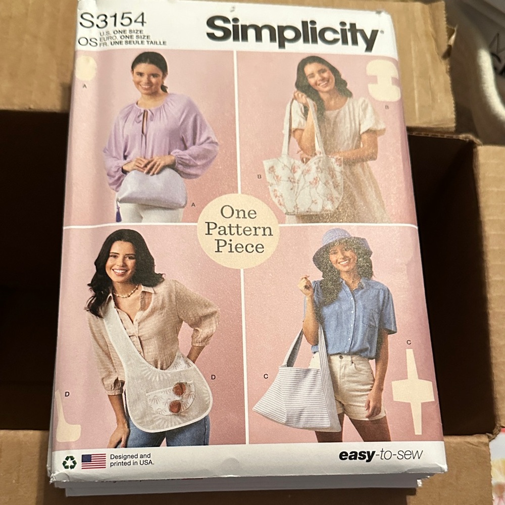Simplicity Women's Blouse Pattern in Lavender and Blue